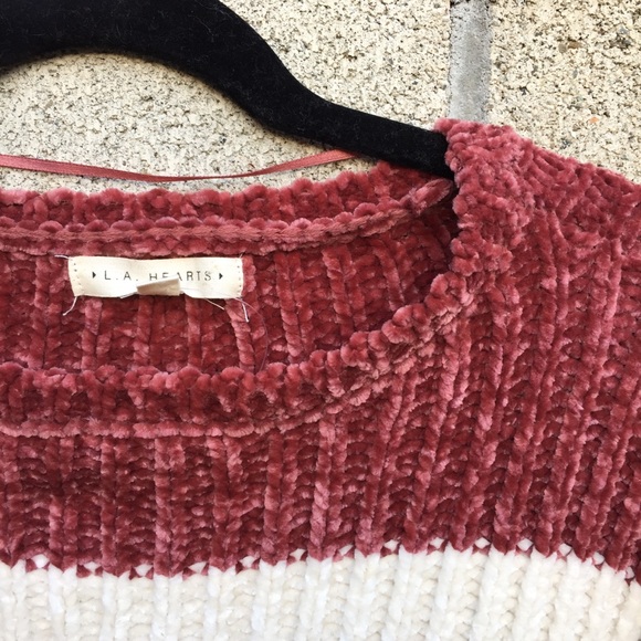NWT PACSUN Striped Chenille Sweater - Picture 3 of 7